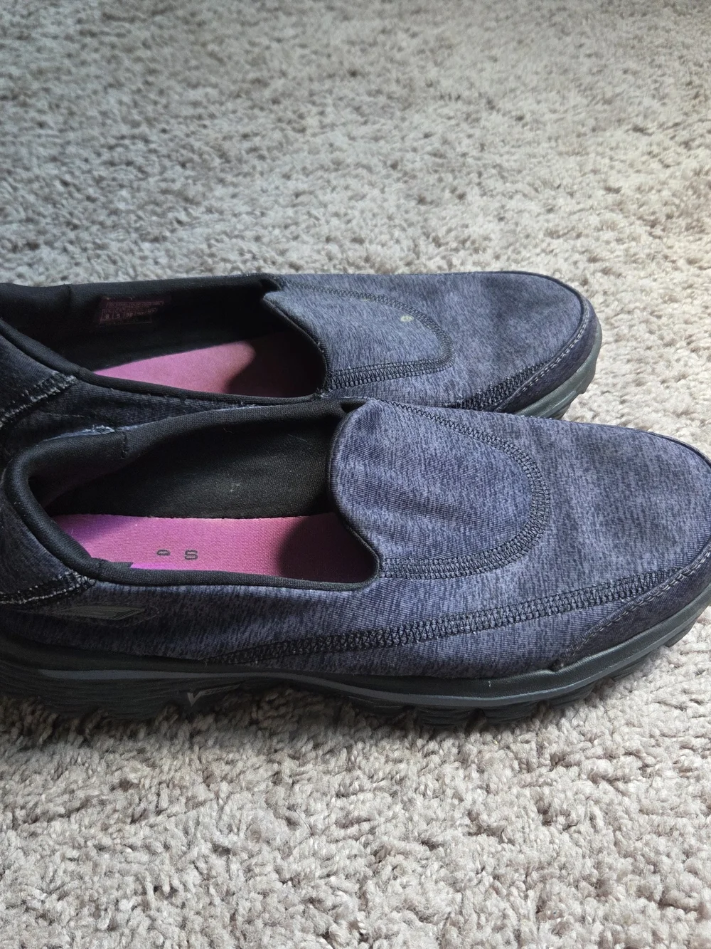 Sketchers Go Walk 2 Slip-On Comfort Women's Shoes Blue Gray Size 8